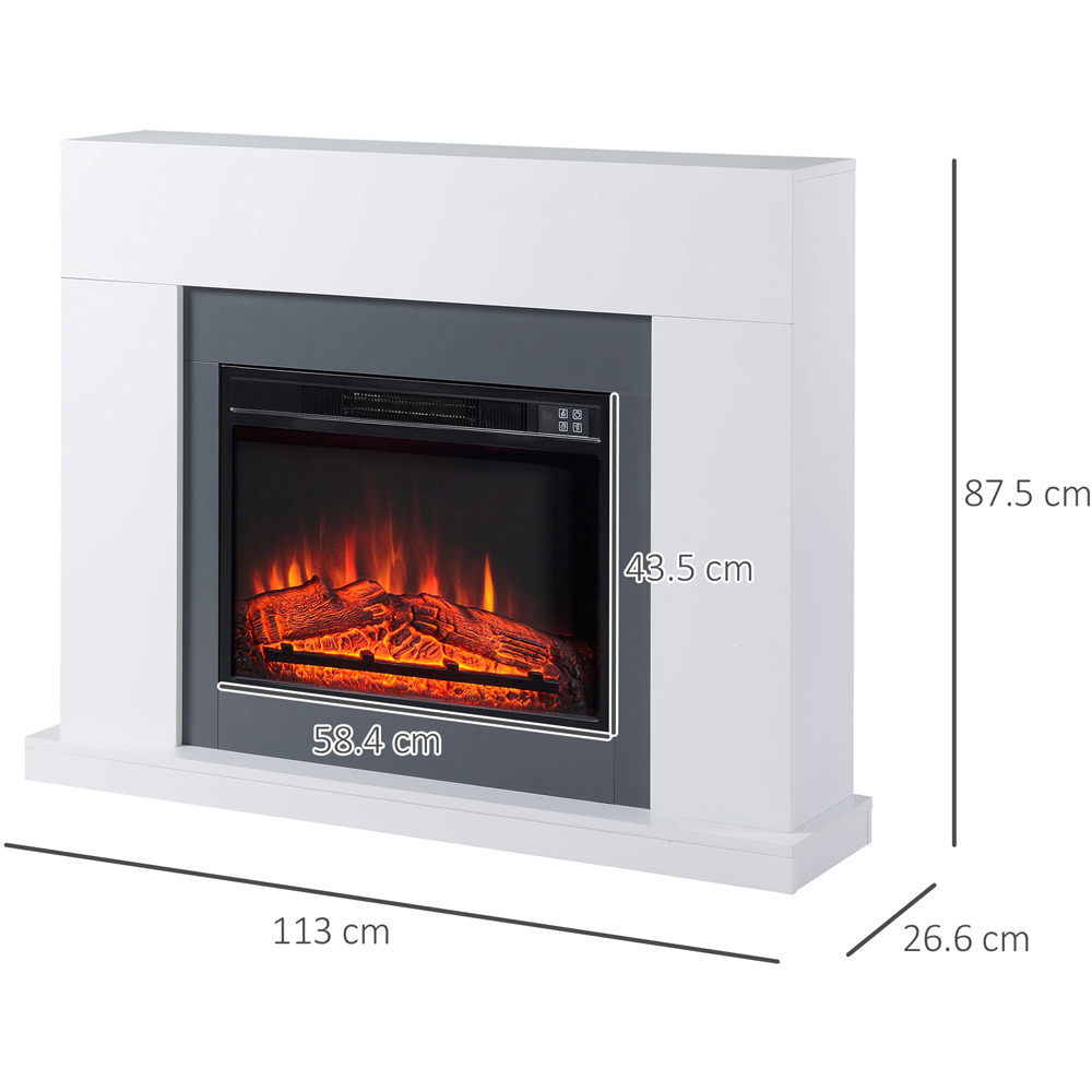 HOMCOM Electric Fireplace Suite with Remote Control 2000W Image 7