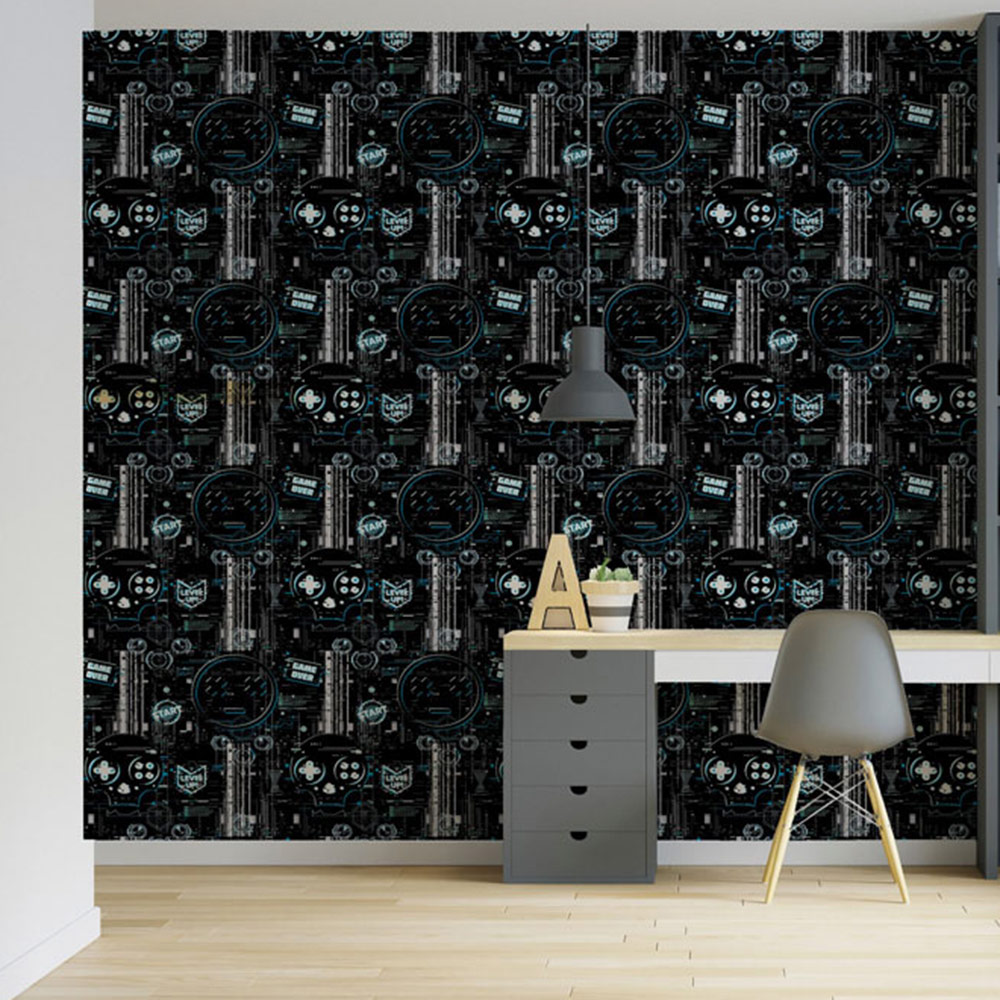 Arthouse Gaming Glitch Multicolour Wallpaper Image 4