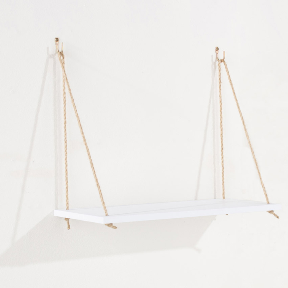 Core Products Thames White Single Rope Shelf Image 1