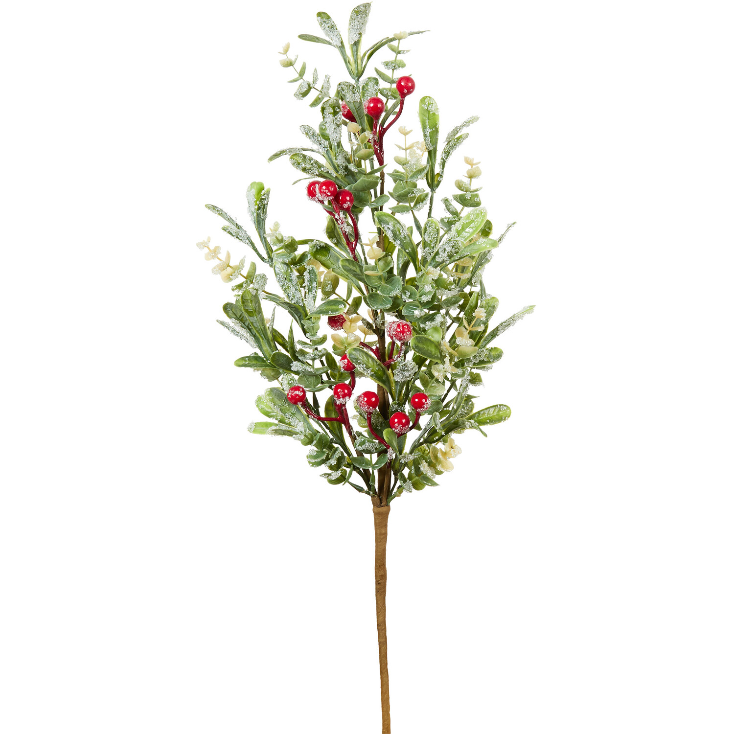 Iced Mistletoe and Red Berry Pick - Green Image 1