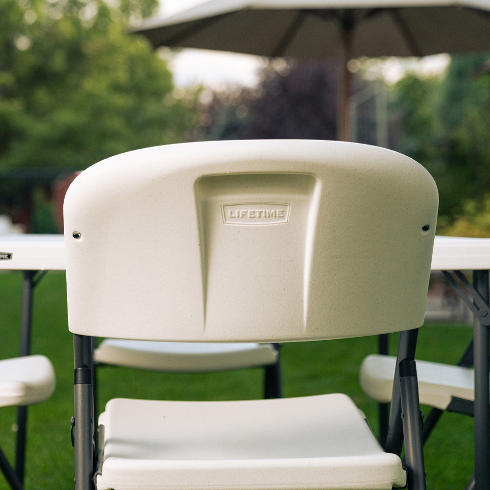 Lifetime Products Set of 4 Foldable Loop Leg Chair Image 6
