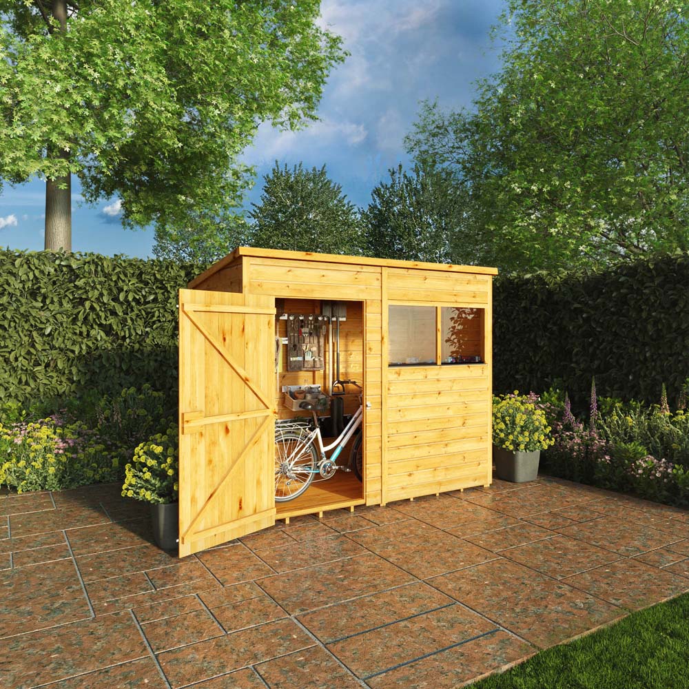 Mercia Woodsman 8 x 4ft Shiplap Pent Shed Image 7