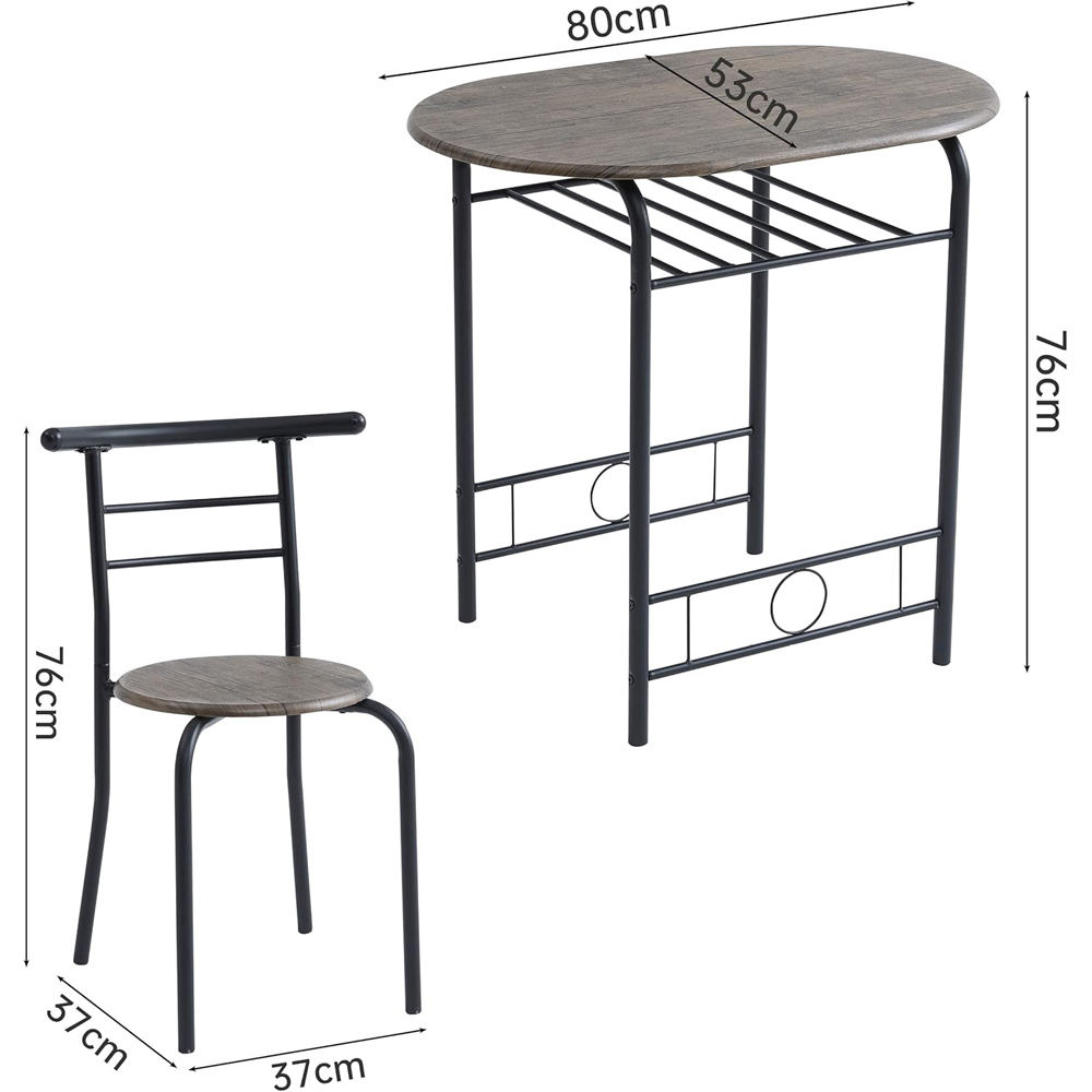 Barley 2 Seater Natural Dining Table Image 5