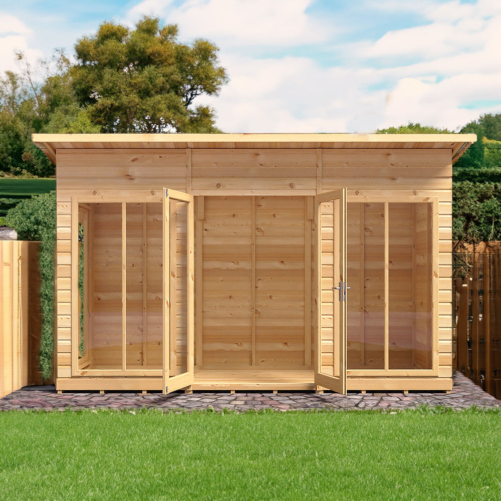 Shire Lela 12 x 6ft Double Door Summerhouse Image 6