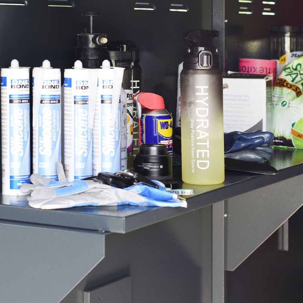 Asgard Gladiator 7 x 18ft Double Door Cream High Security Apex Garden Shed Image 5