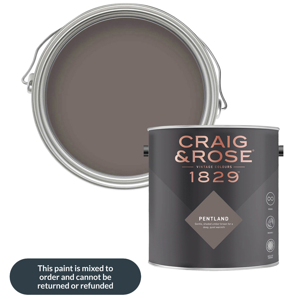 Craig & Rose Walls and Ceilings Pentland Chalky Emulsion Paint 5L Image 1