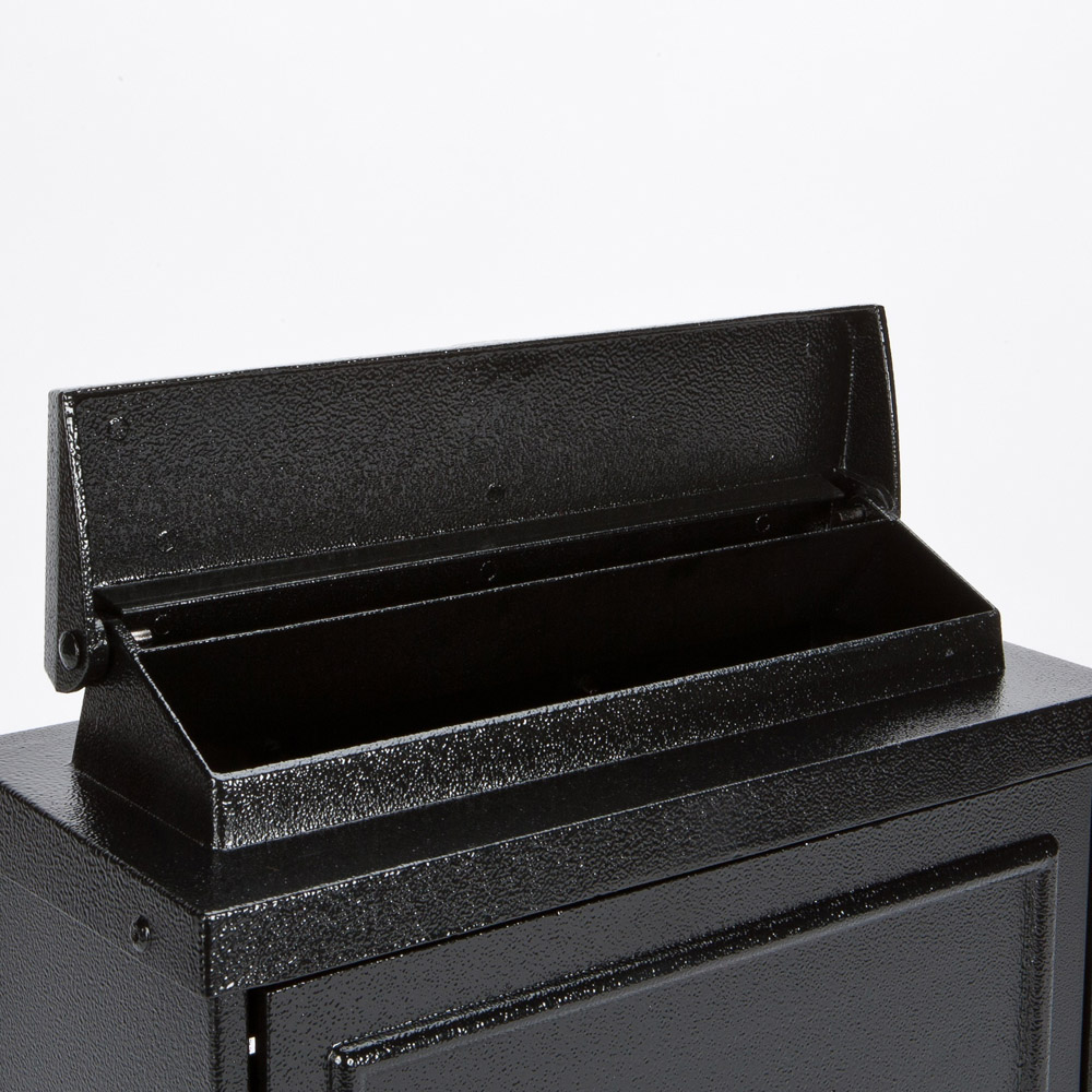 Arboria Garden Decor Black Celtic Symbol Metal Post Box Image 4