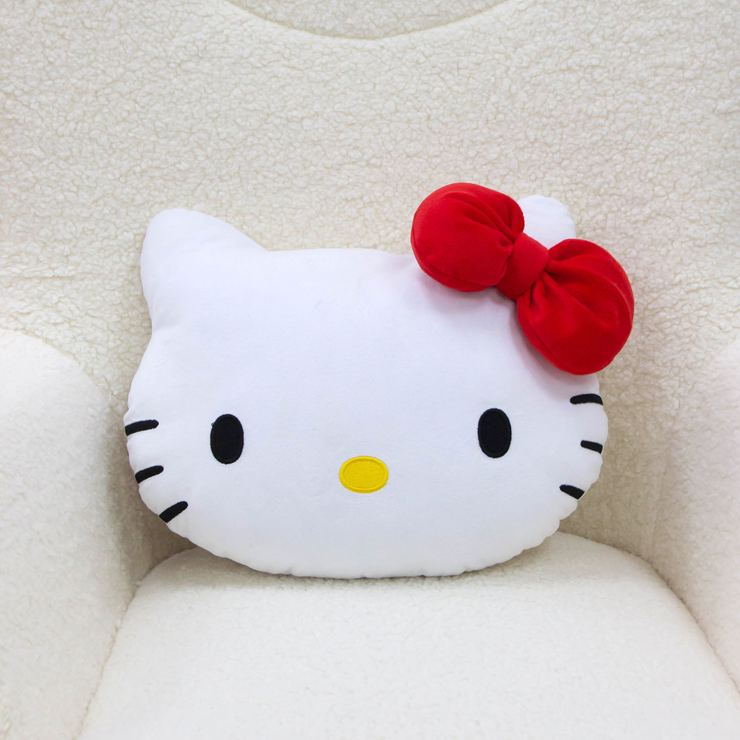 Hello Kitty Shaped Cushion - White Image 3