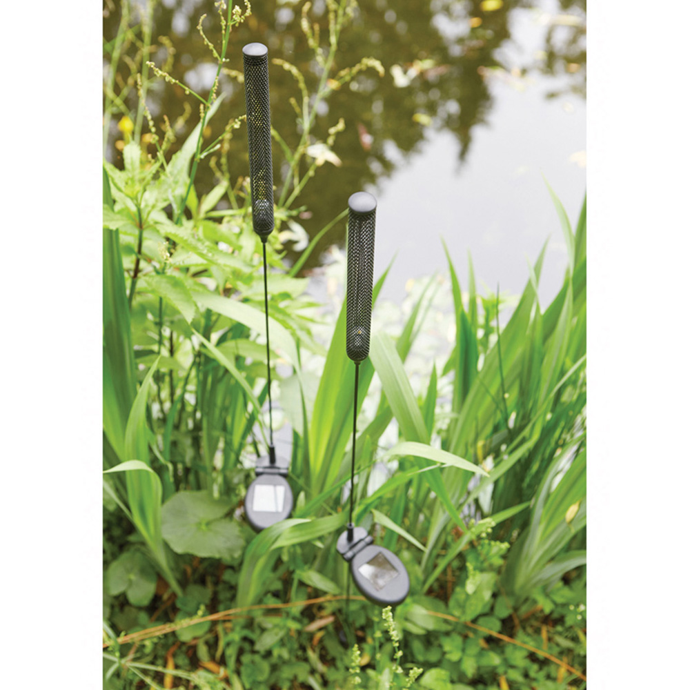 Luxform Stick Black LED Solar Garden Spike Light 12 Pack Image 5