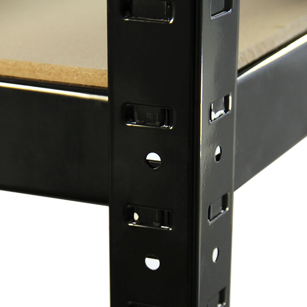 Monster Shop T-RAX 5 Tier Black Metal Racking Units with Bay Connectors 2 Pack Image 4