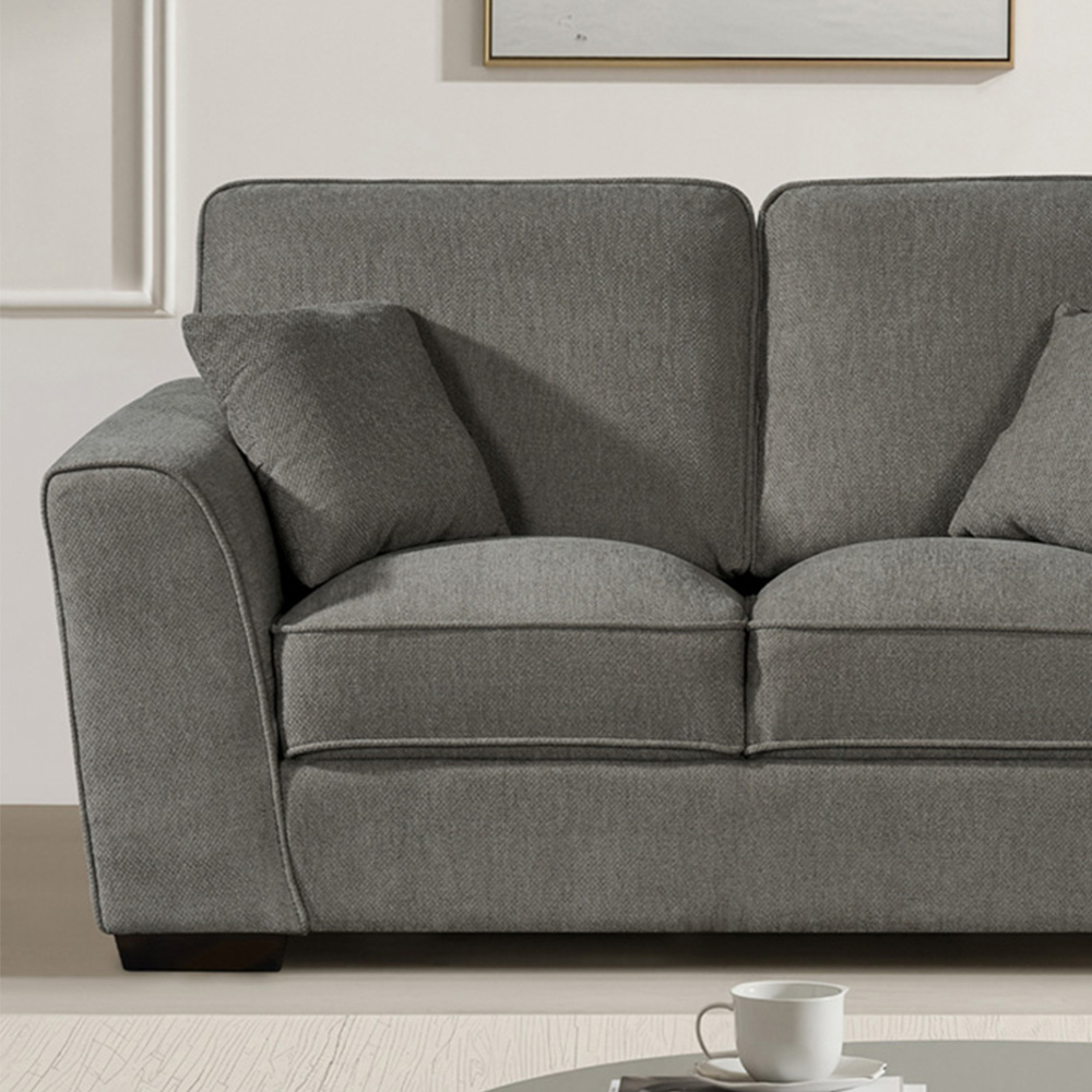Artemis Home Colman 2 Seater Charcoal Fabric Sofa Image 2