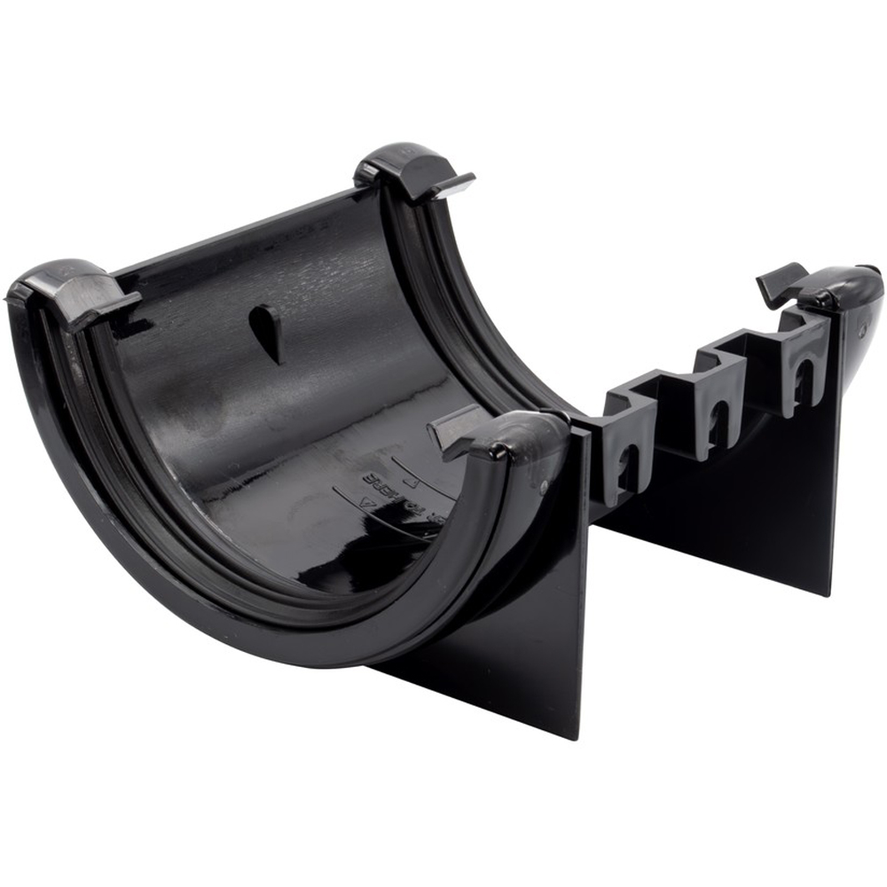 FloPlast Half Round Gutter Union Bracket Black 112mm Image 4