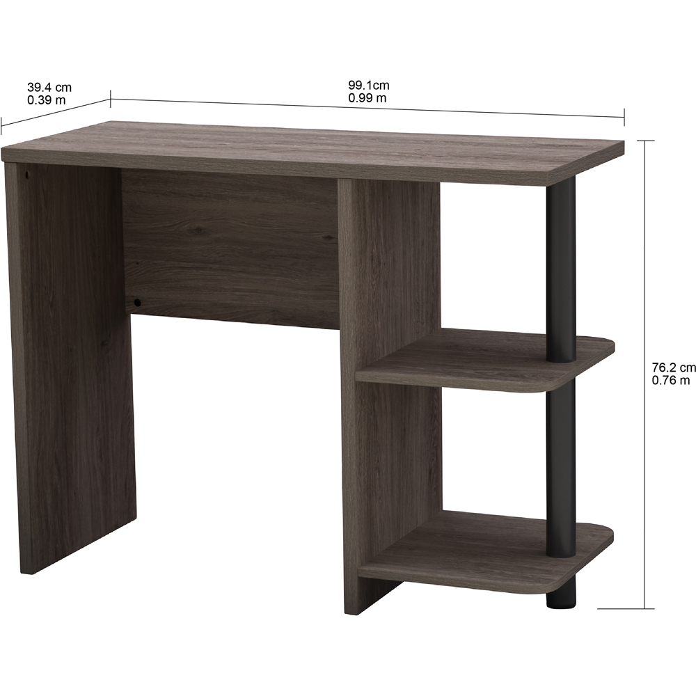 Sunjoy Studio Space Enoch 2 Shelf Desk Image 7