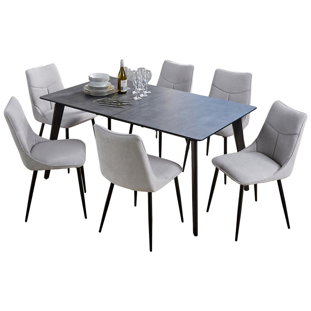Home Source Florian Odette 6 Seater Dining Set Image 2