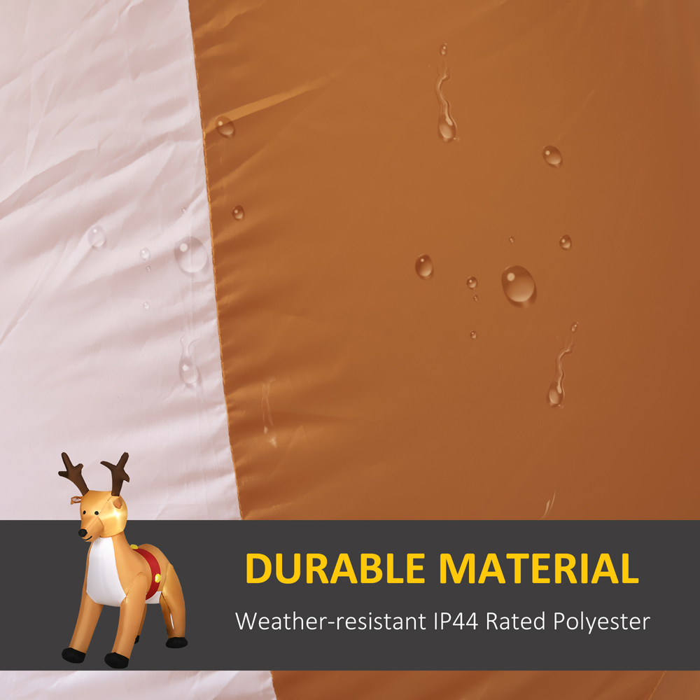 Everglow Yellow Inflatable Christmas Reindeer 6ft Image 5