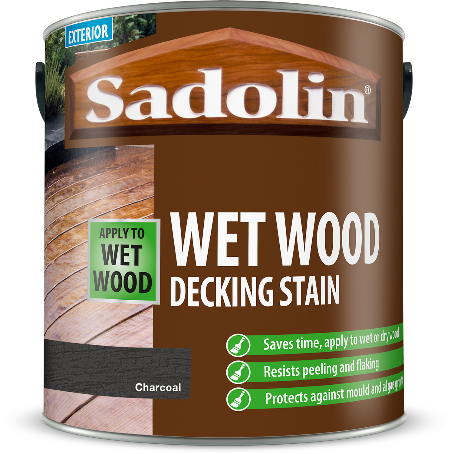 Sadolin Wet Decking Stain 2.5L Charcoal Image 3