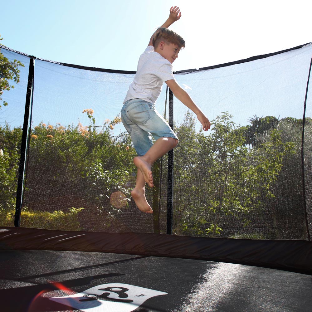 TP Genius Kids 8ft Round Trampoline with SurroundSafe Enclosure Image 9