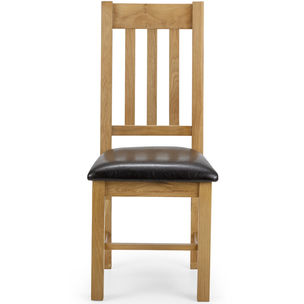 Julian Bowen Astoria 6 Seater Extending Dining Set Waxed Oak Image 4