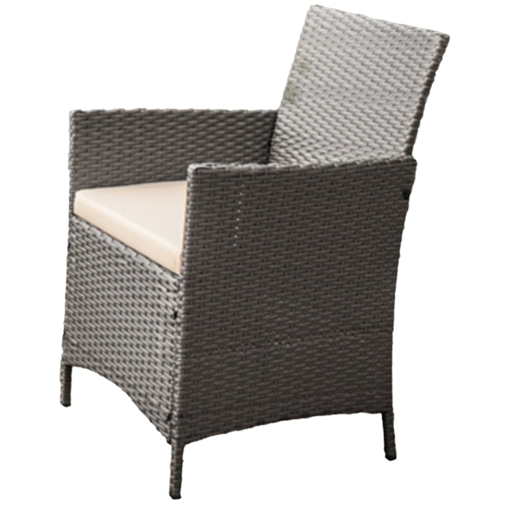 Comfy Living 4 Seater Light Grey Rattan Sofa Set Image 3