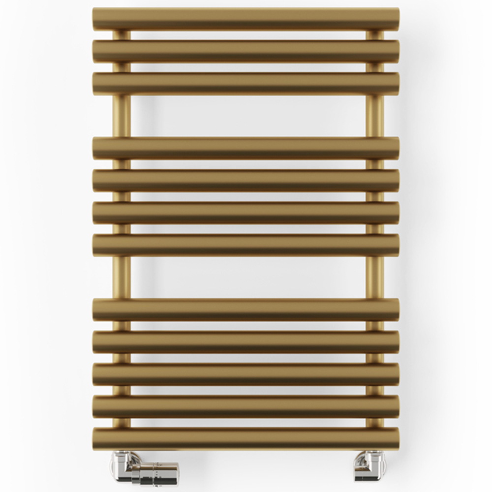 Terma Rolo Towel 1592BTU Brass Heated Towel Rail 755 x 520mm Image 3