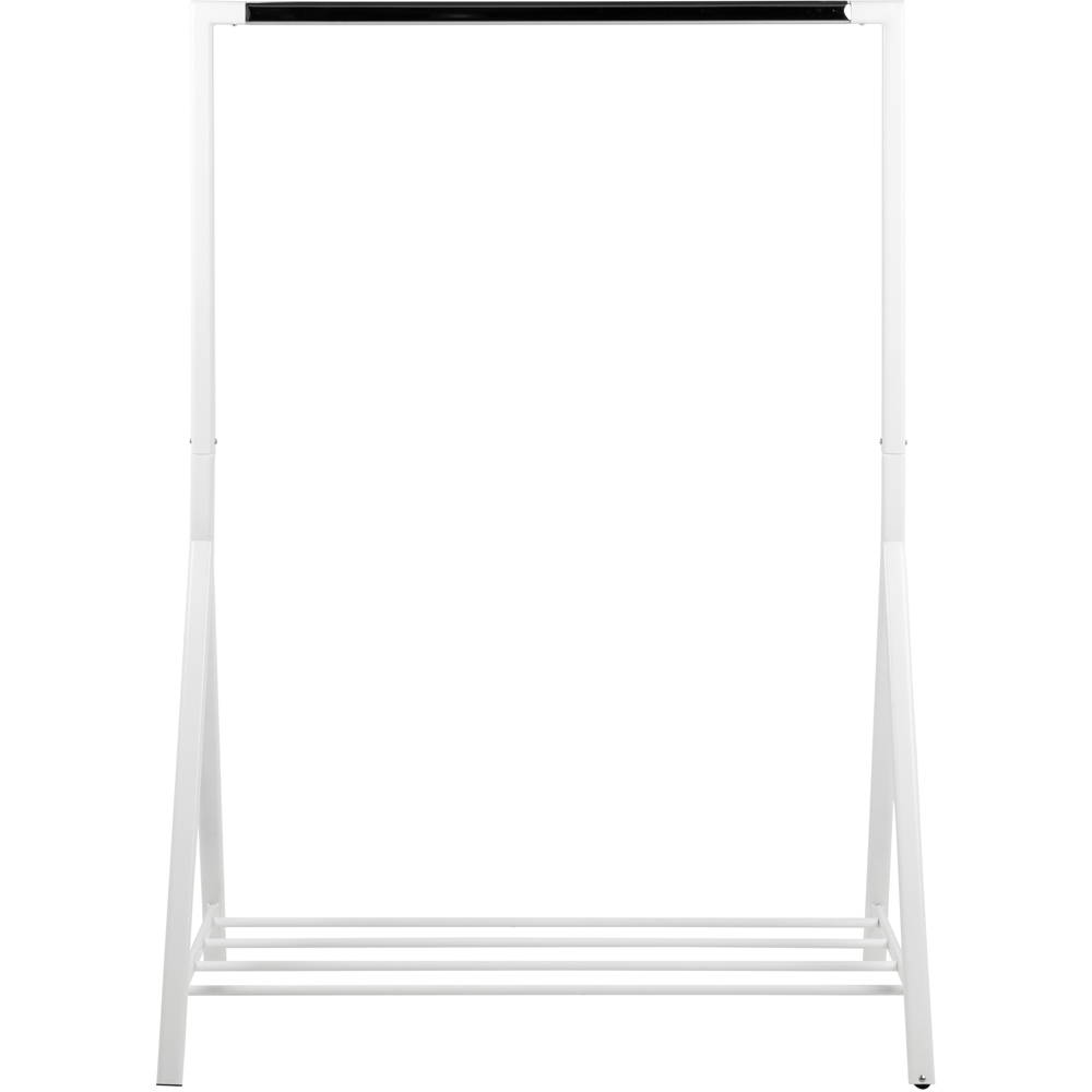 Florence Brent Single Shelf White Clothes Rack Image 3