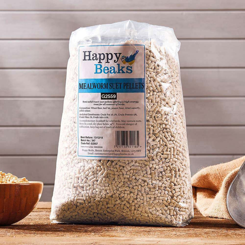 Happy Beaks Mealworm Suet Pellet Bird Food 25.75kg Image 2