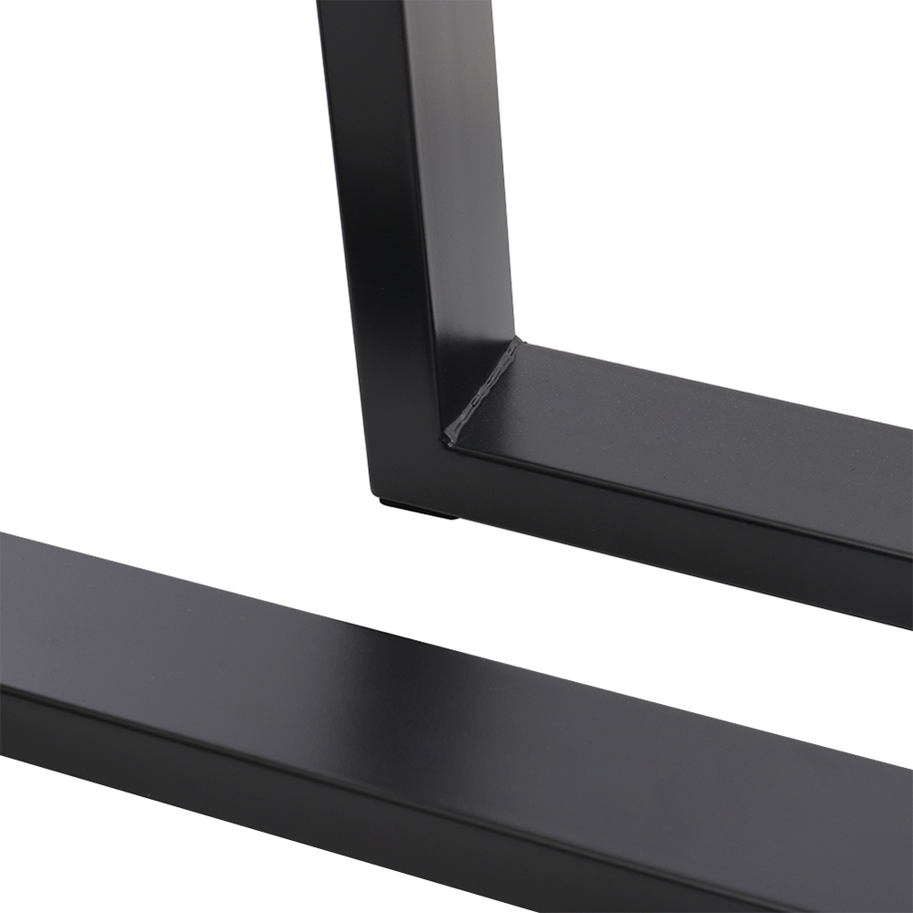 Living and Home 2 Pack Black Industrial Inverted Trapezoidal Iron Furniture Leg 66 x 71cm Image 5
