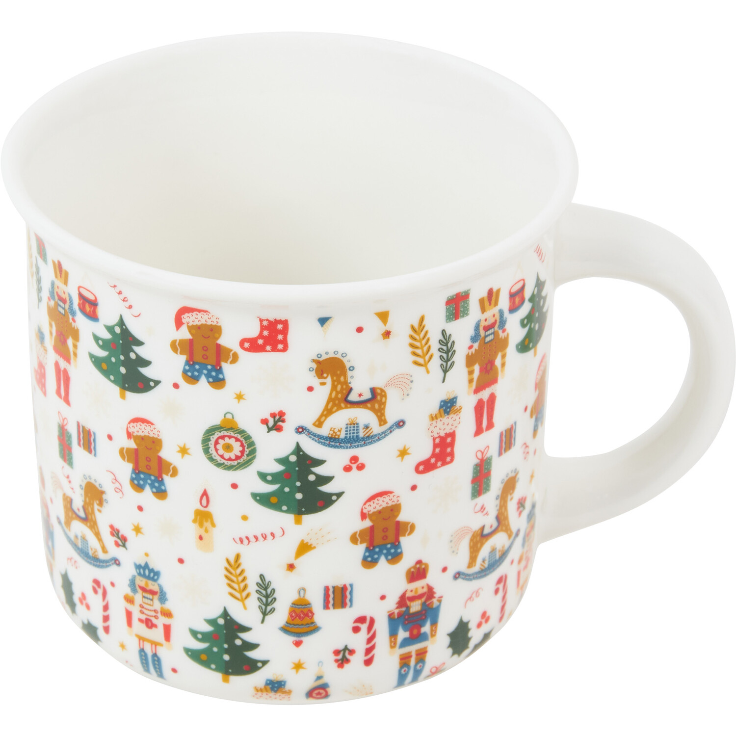 Christmas Print Mug - White Image 3