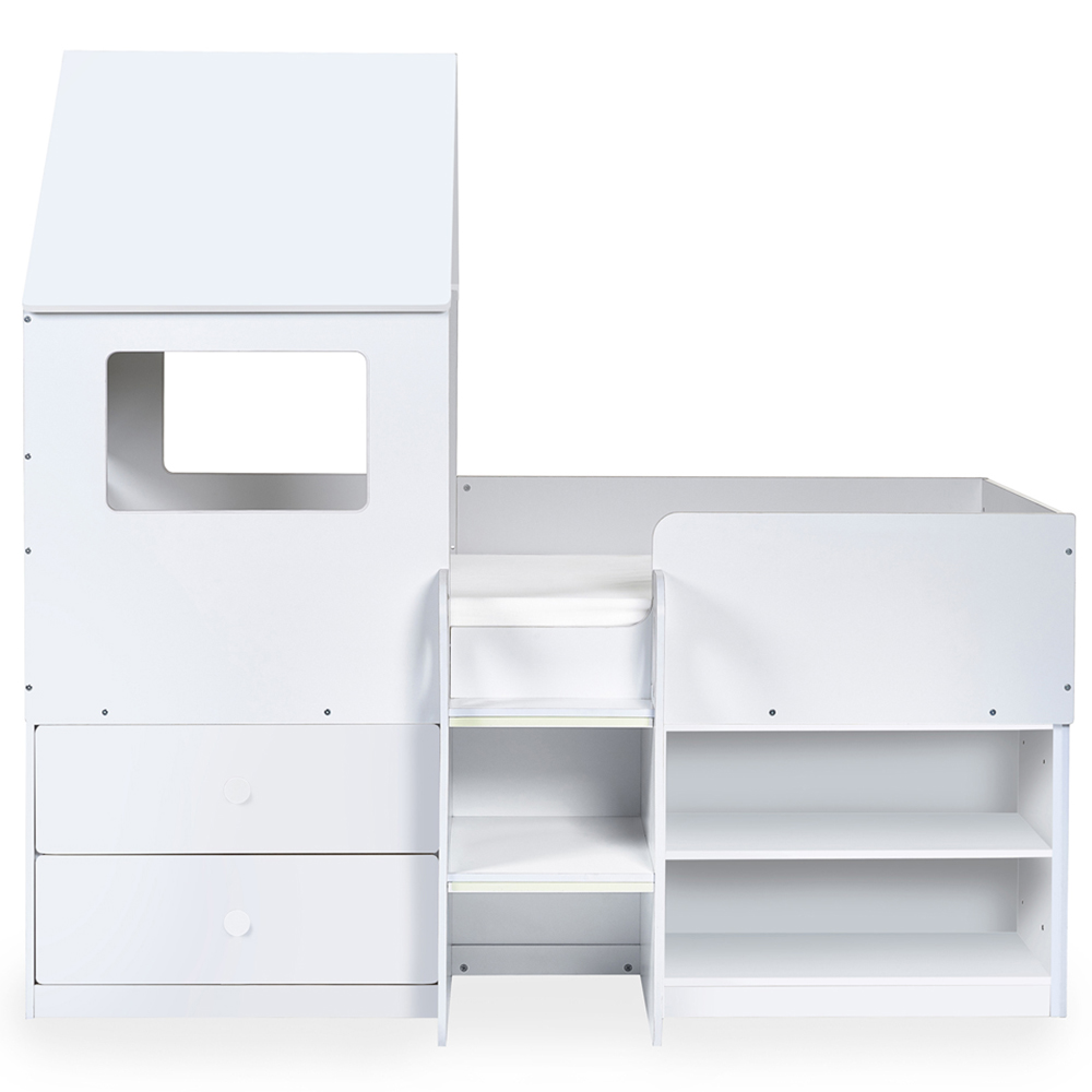 Julian Bowen Orpheus All White Mid Sleeper with Storage Image 2