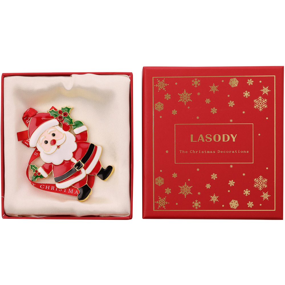 The Seasonal Gift Co Regal Tidings Santa Collectable Christmas Tree Decoration 18cm Image 2