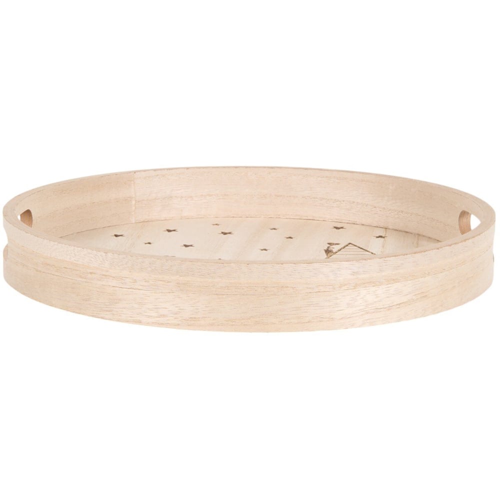 Scandi Wooden Tray Natural Image 2
