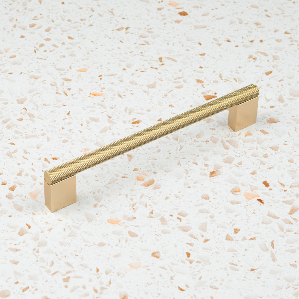 Handle & Home Knurled Brass Boss Handle 160mm Image 3