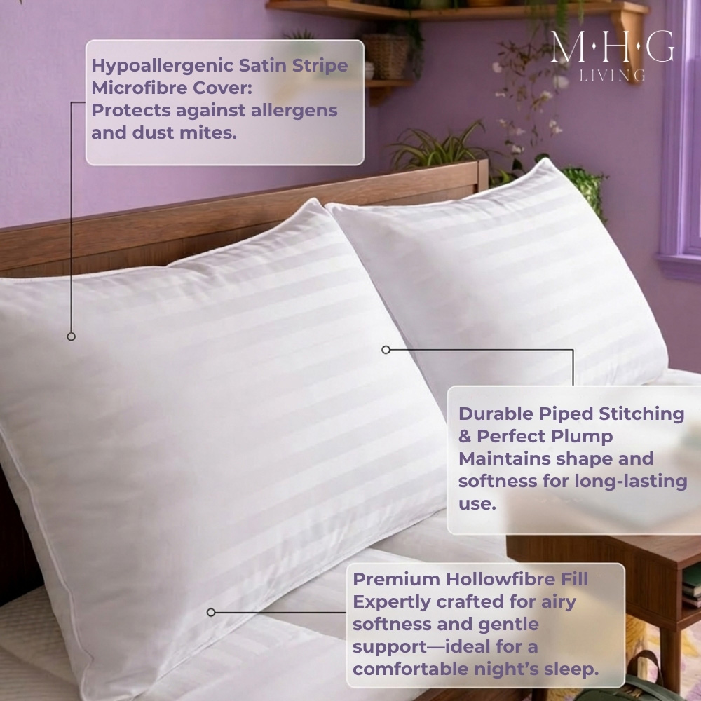 MHG Living Small Double White All Season Student Bedding Bundle 10.5 Tog Image 7