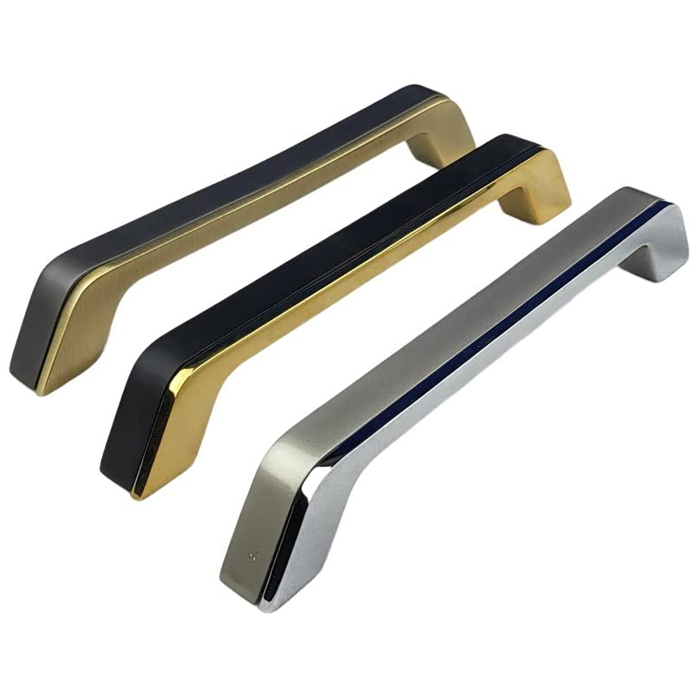 Golden Grace Black Gold Zeta Cabinet Pull Handle Set 96mm Image 2