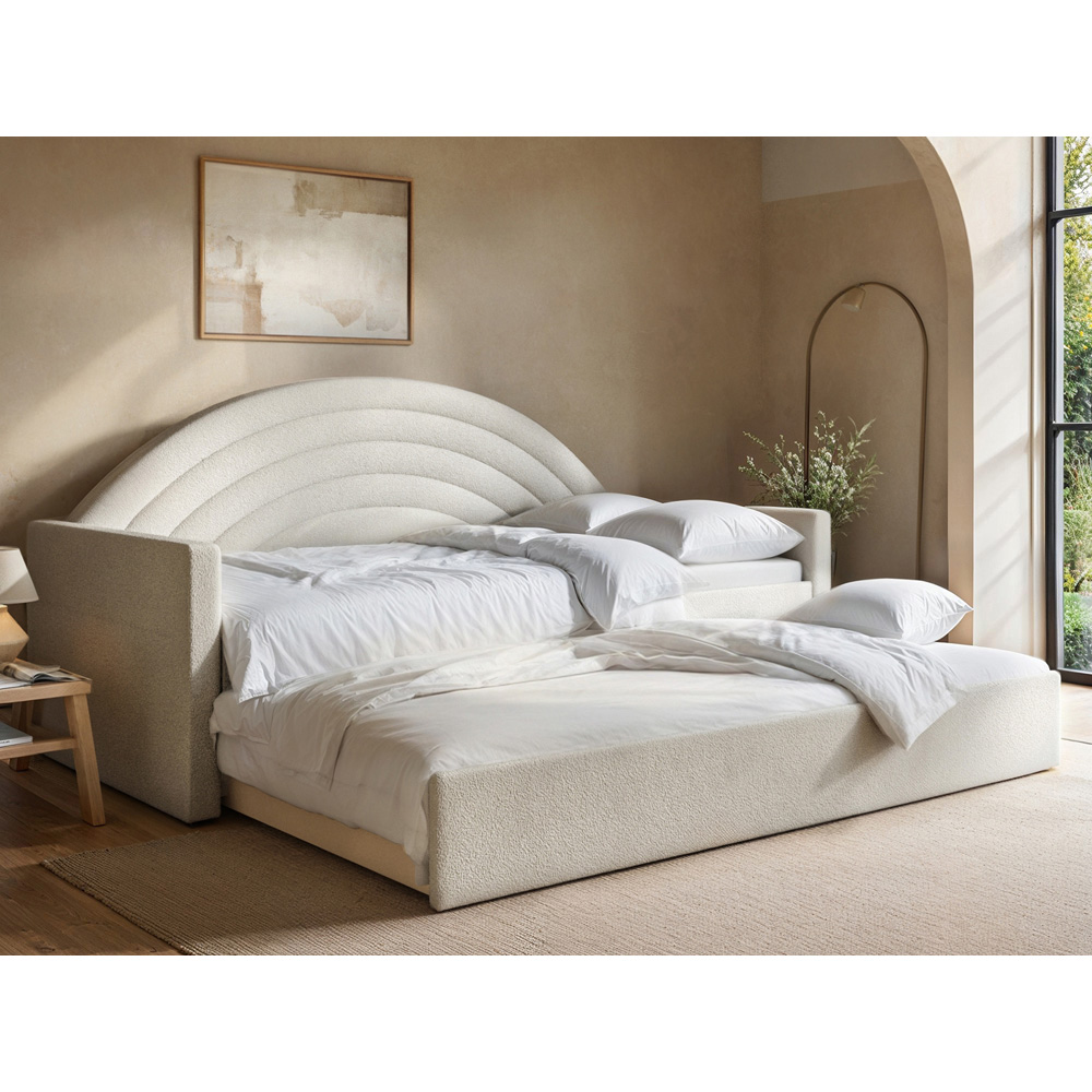 Flair Noa Beige Teddy Rainbow Day Bed with Trundle Image 4