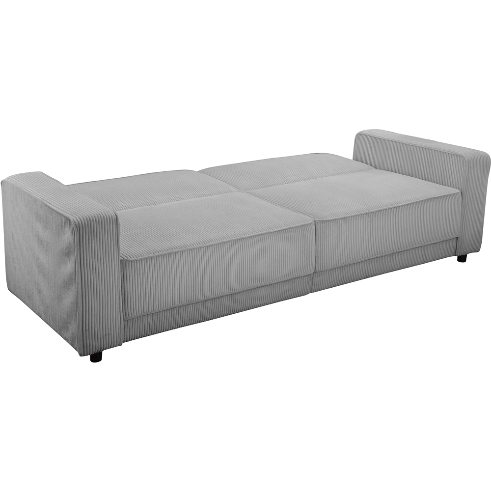 Dorel Allie 3 Seater Grey Corduroy Sofa Bed Image 3
