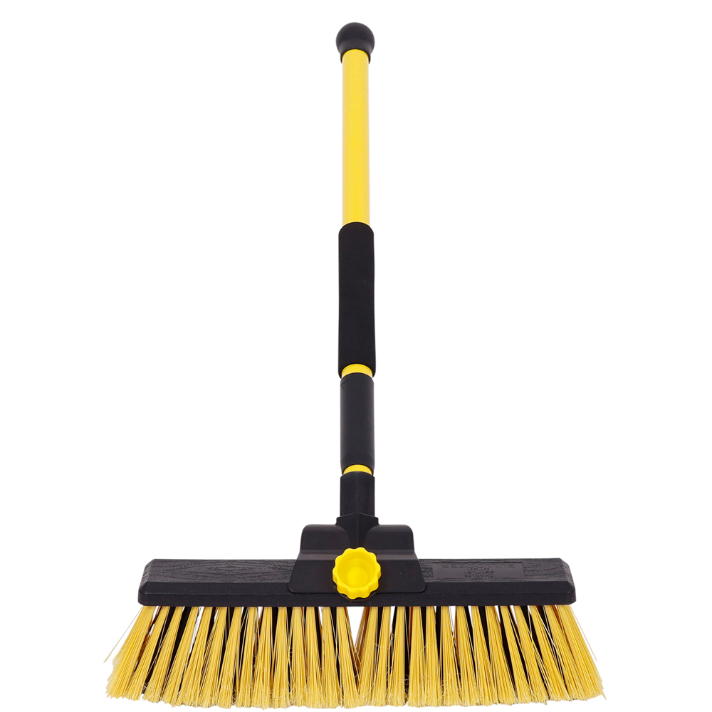 Charles Bentley Yellow Heavy Duty Bulldozer Broom Sweeper 14 inch Image 3