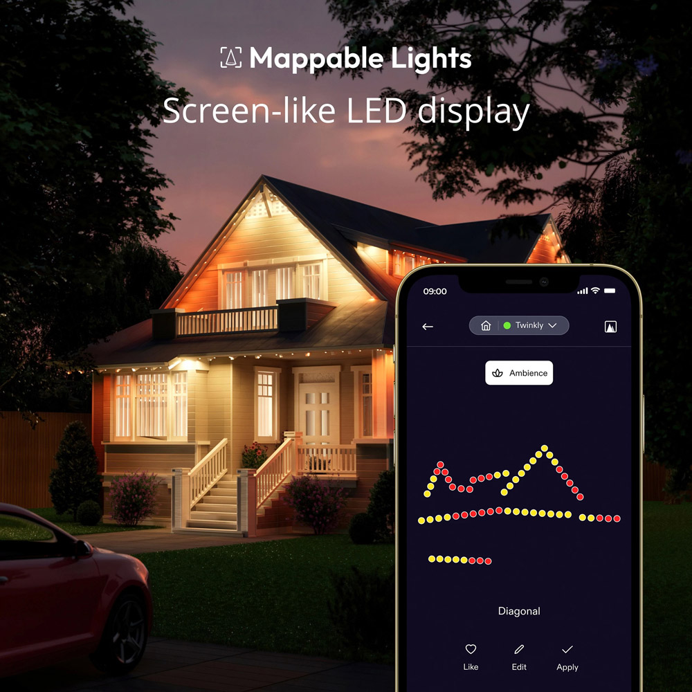 Twinkly 72 RGB LED Smart White Cable Permanent Light Strip 30m Image 6