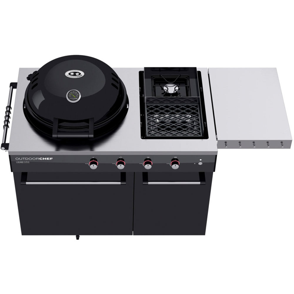 Outdoor Chef Lugano 570 G Black Kettle-Style BBQ Grill Image 2