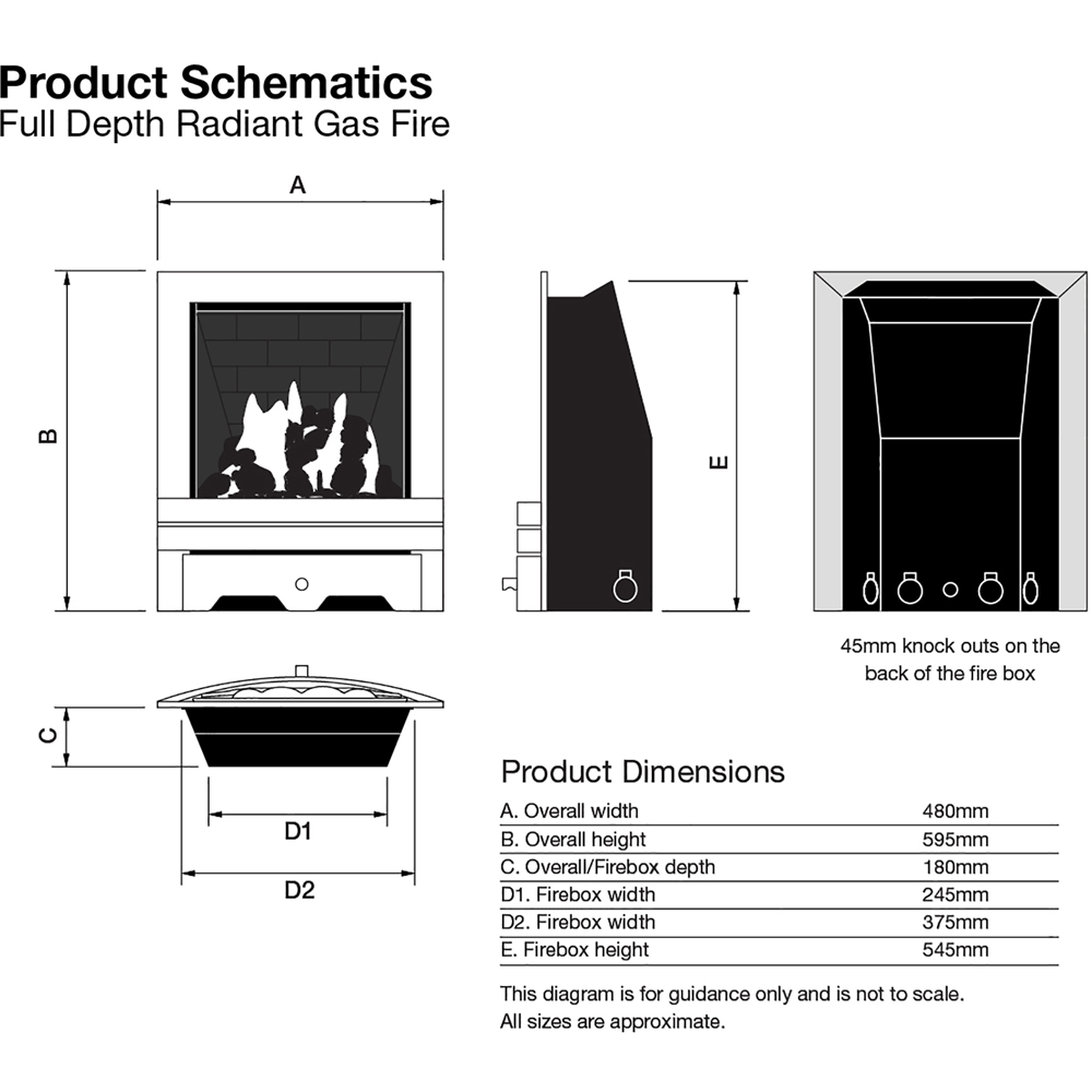 Focal Point Elegance Antique Full Depth Gas Fire Image 7