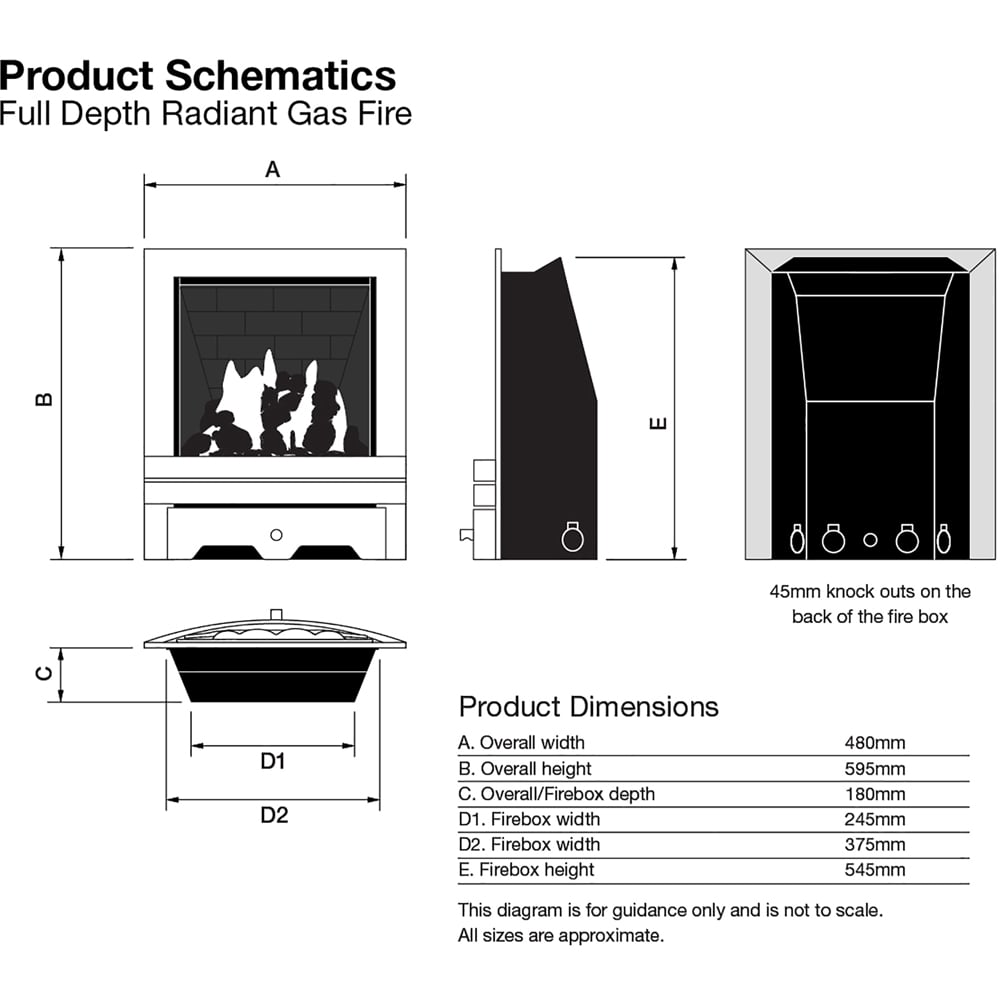 Focal Point Elegance Antique Full Depth Fingerslide Gas Fire Image 6