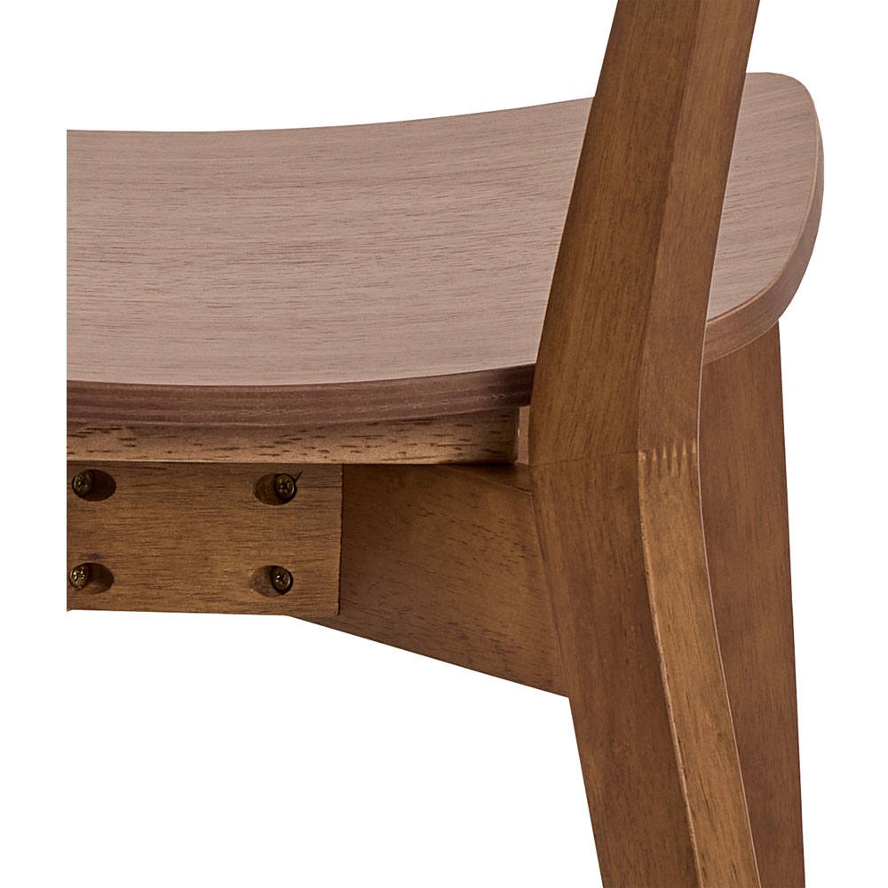 Florence Roxby Set of 2 Walnut Dining Chair Image 5