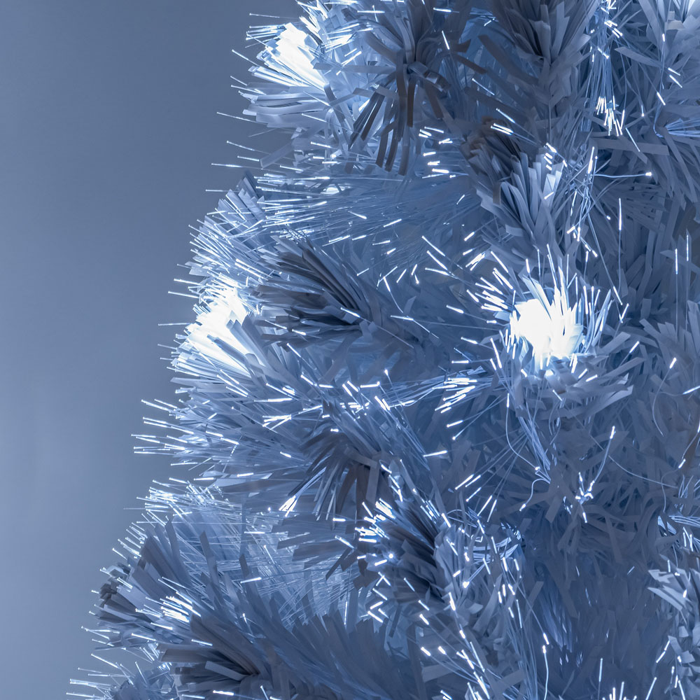 The Christmas Centre 66 Cool White LED White Fibre Optic Artificial Xmas Tree 7ft Image 3