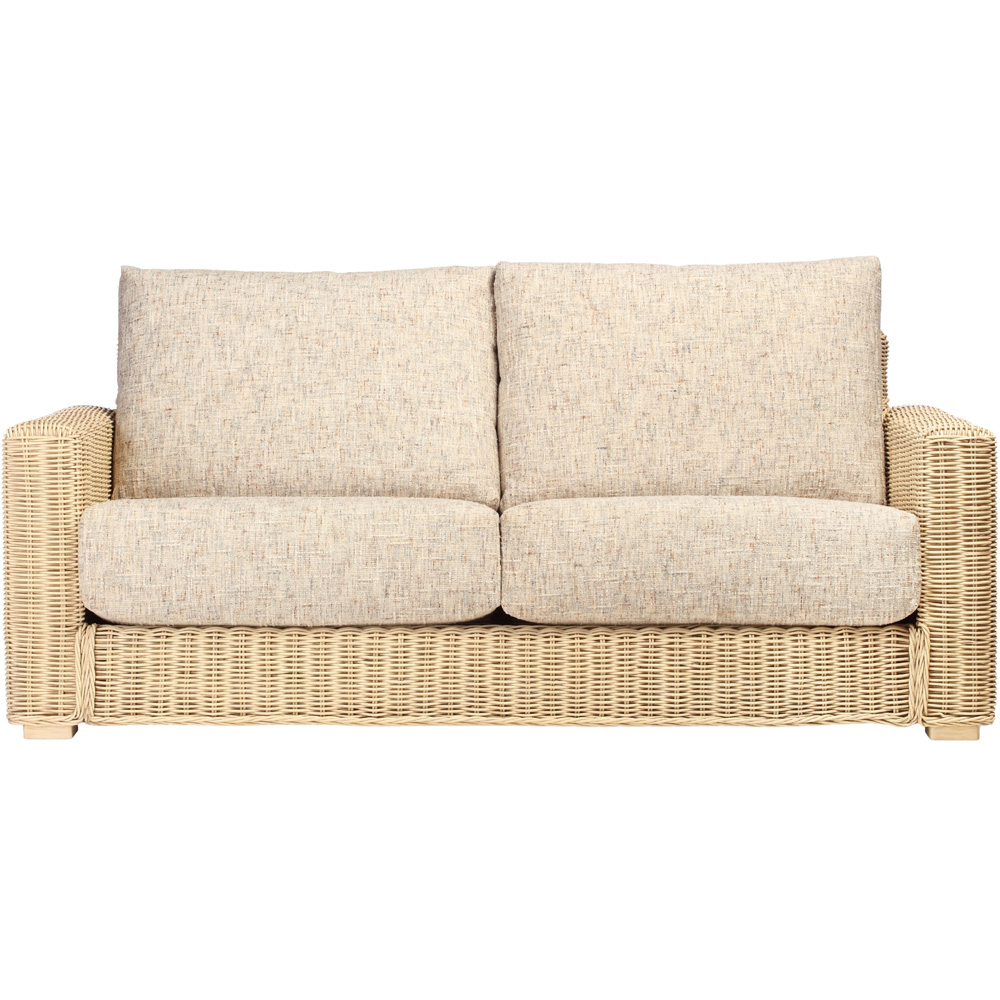 Desser Furniture Burford 3 Seater Natural Rattan and Farrow Sofa Image 3