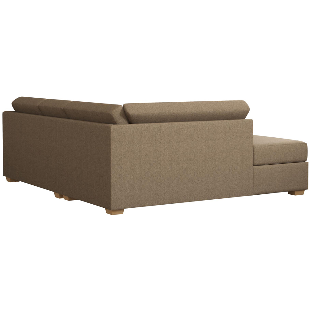 Modo 3 Seater Venice Nutmeg Left Hand Fixed Back L-Shape Corner Sofa Image 5