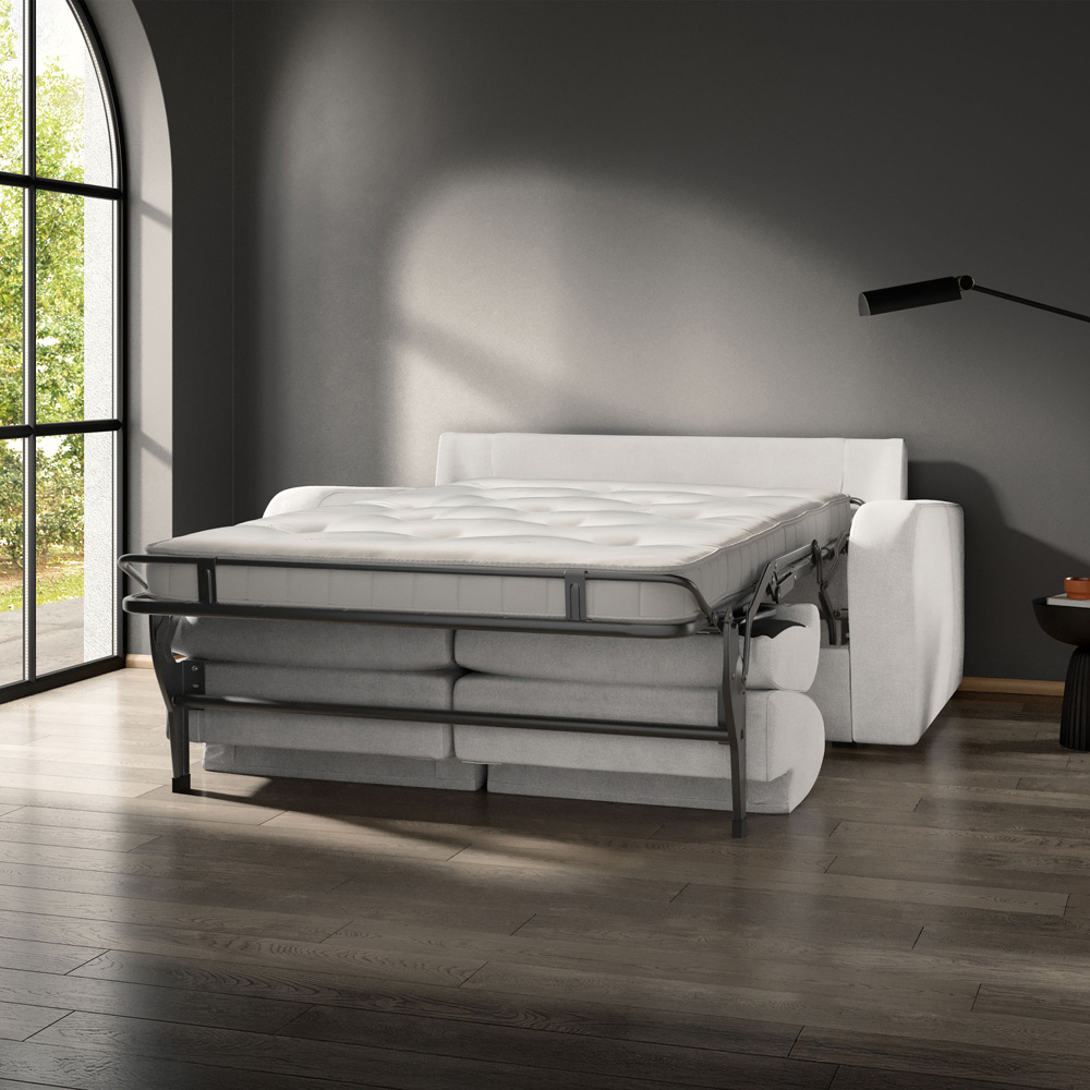 Jay-Be Deco 2 Seater Luxe Velvet Steel Sofa Bed with e-Sprung Mattress Image 4