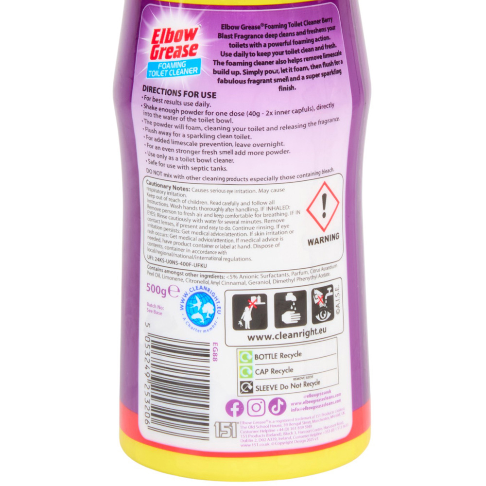 Elbow Grease Foaming Toilet Cleaner 12 Doses Image 3