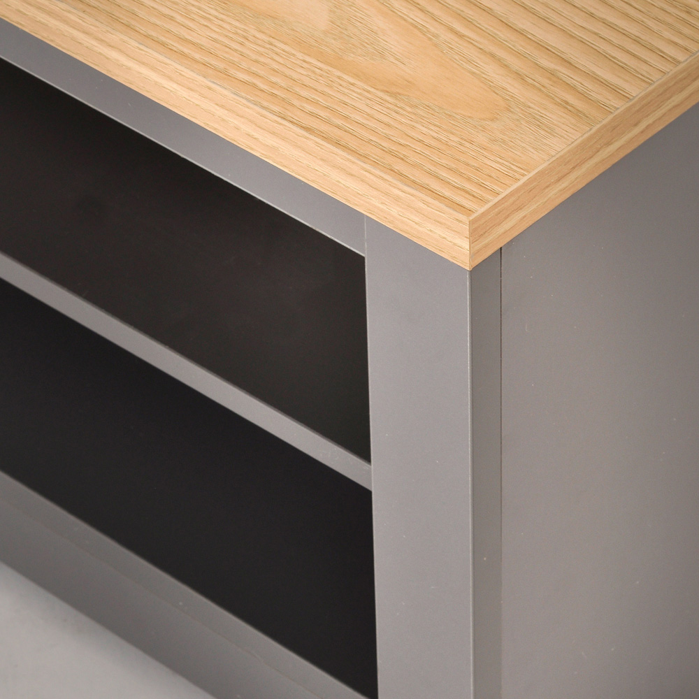 TTAP Memphis 2 Shelf Grey TV Stand Image 6