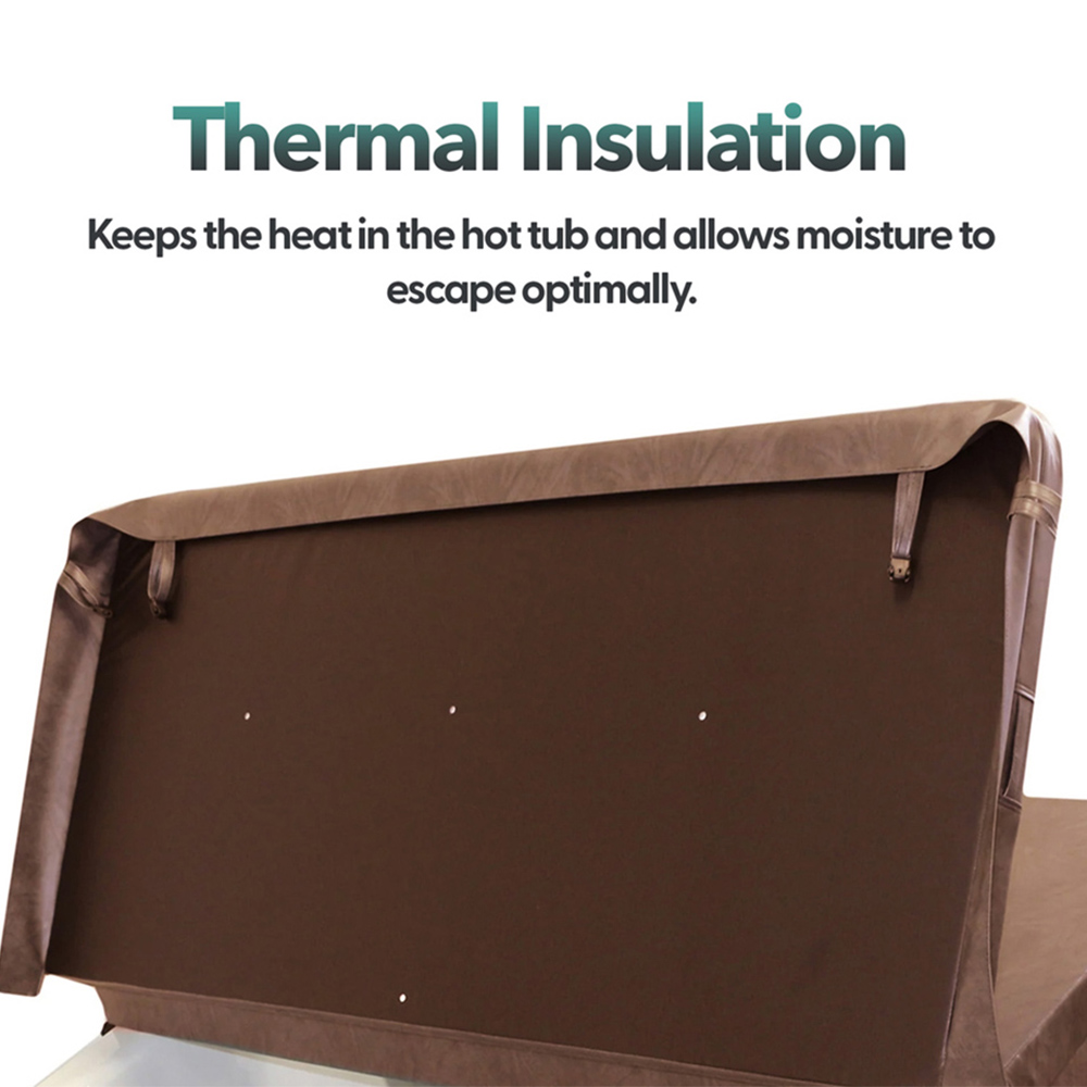 Canadian Spa Company Brown Hot Tub Cover 218 x 218cm Image 3