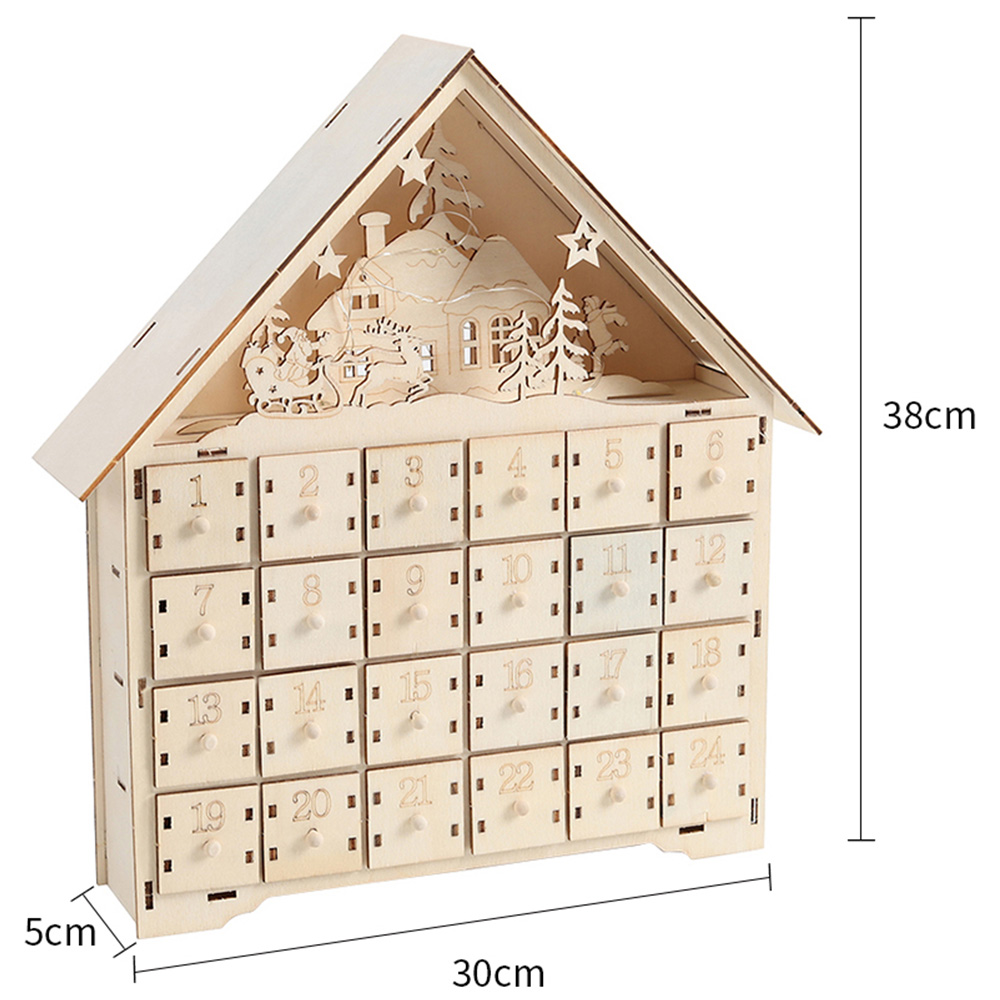Living and Home Christmas DIY Deer Advent Calendar with Lights Image 9